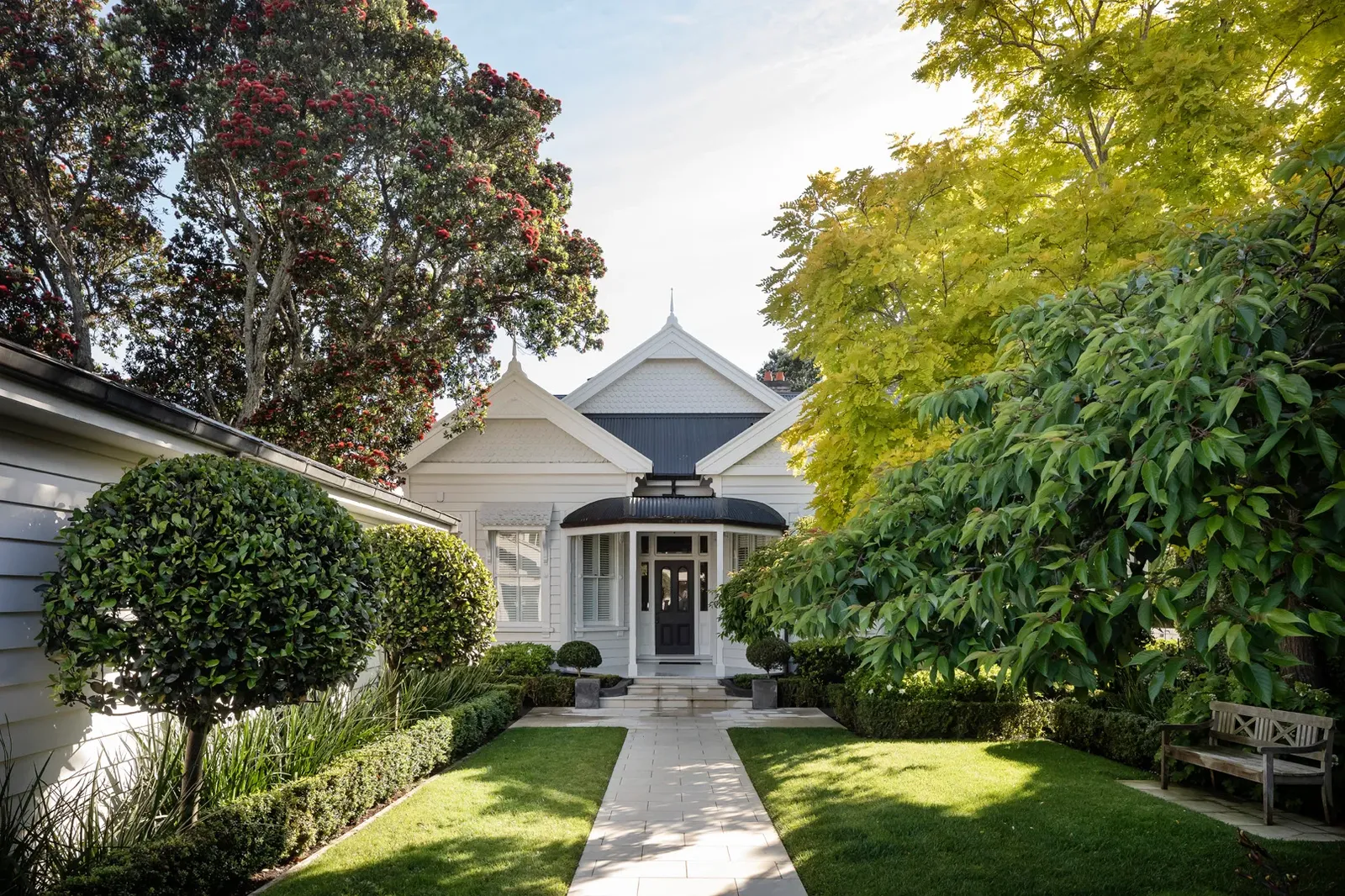 Established garden landscaping surrounding a Gold Coast home